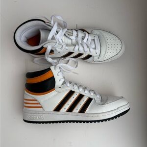 Adidas Originals Top Ten RB White Bright Orange Adidas Athletic Shoes GV9440